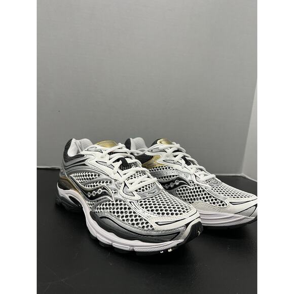 Saucony ProGrid Omni 9 White Silver Gold S70739 9 Size 10.5 Mesh Running Sneaker main image 8